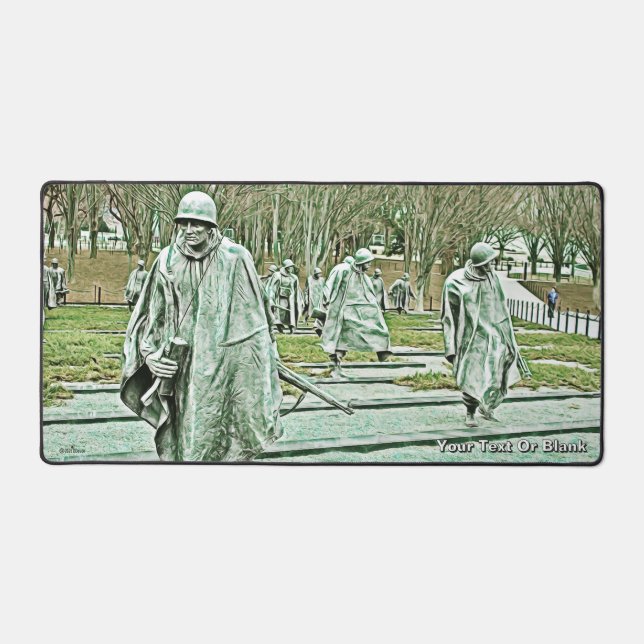 Korean War Veterans Memorial Desk Mat (Front)