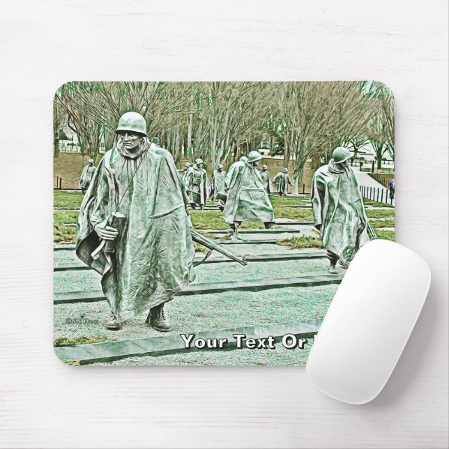 Korean War Veterans Memorial Mouse Mat (With Mouse)
