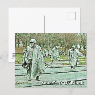 Korean War Veterans Memorial Postcard