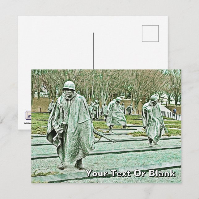 Korean War Veterans Memorial Postcard (Front/Back)