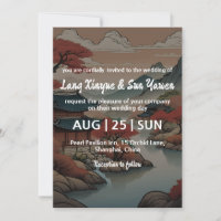 korean wedding invitation