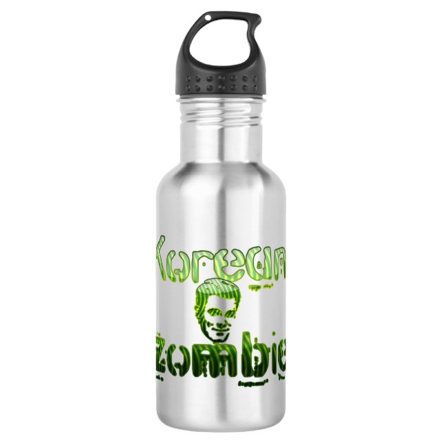 korean, zombie 710 ml water bottle (Front)