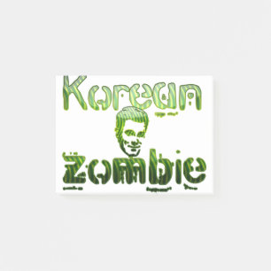 korean, zombie post-it notes