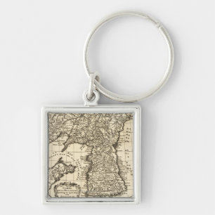KoreaPanoramic MapKorea Key Ring