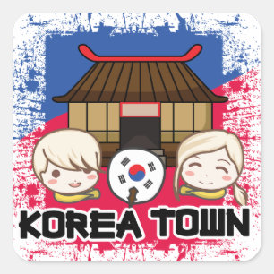 KOREATOWN SQUARE STICKER