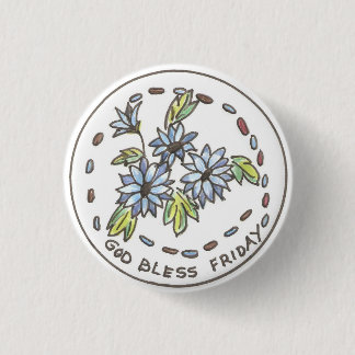 Korenbloem 3 Cm Round Badge