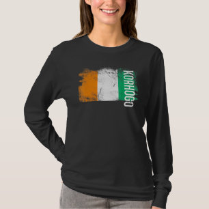 Korhogo Ivory Coast Flag For Ivorians Men Women Ki T-Shirt