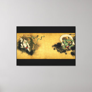 Korin Fujin Raijin Canvas Print