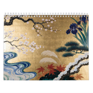 Korin-Inspired Twelve Months of Japan Calendar