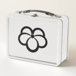 Korin-style shadowed ivy metal lunch box