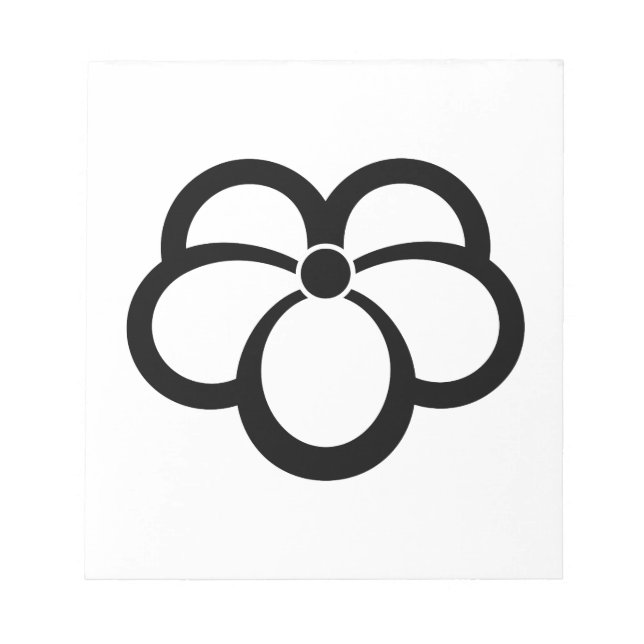 Korin-style shadowed ivy notepad (Front)