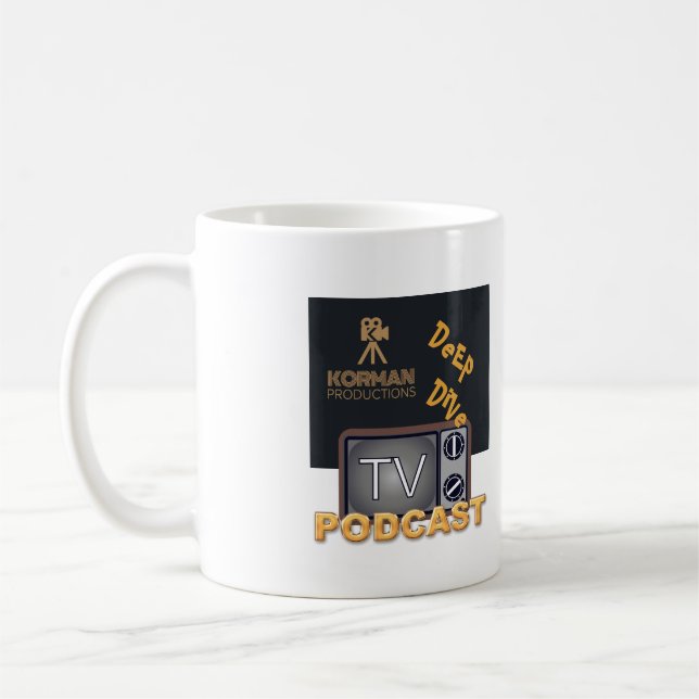 Korman Productions Deep Dive TV Podcast  Coffee Mug (Left)