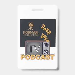Korman Productions Deep Dive TV Podcast ID Badge
