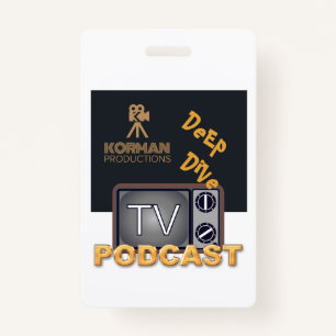 Korman Productions Deep Dive TV Podcast  ID Badge