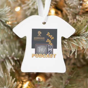 Korman Productions Deep Dive TV Podcast  Ornament