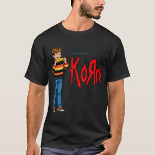 Korn â€œI Love Eating Korn" Funny Band T-Shirt