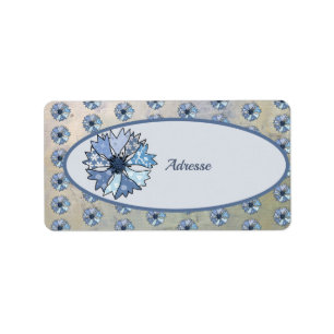 Kornblume  Adressaufkleber Label