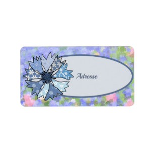 Kornblume  Adressaufkleber Label