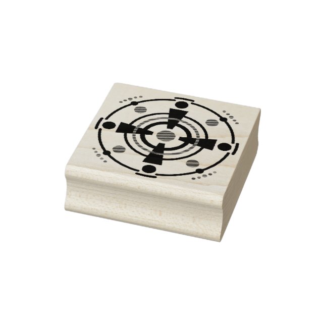 Kornkreis Piktogramm / crop circle pictogram III Rubber Stamp (Stamp)