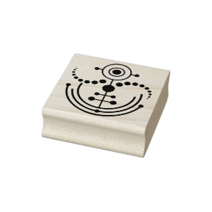 Kornkreis Piktogramm / crop circle pictogram VIII Rubber Stamp