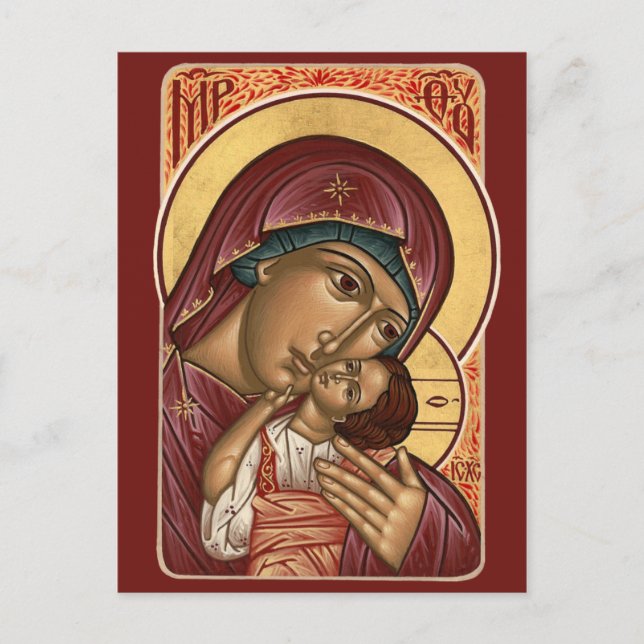 Korsun Mother of God Prayer Card (Front)
