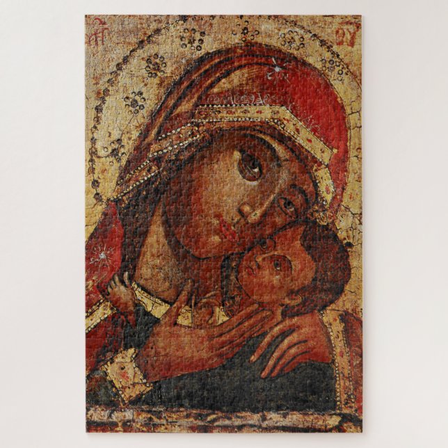 Korsunskaja: icon of the Mother of God of Cherson Jigsaw Puzzle (Vertical)