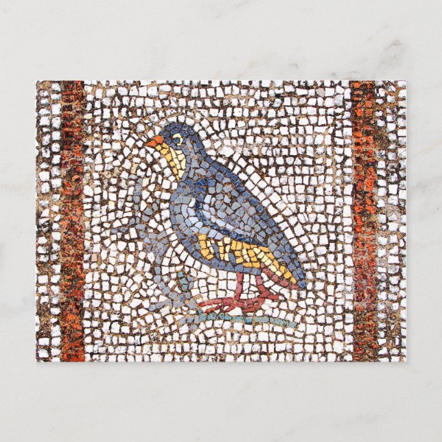 Kos Bird Mosaic Postcard (Front)