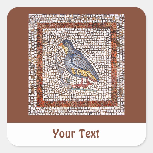 Kos Bird Mosaic Sheets of Stickers (Front)