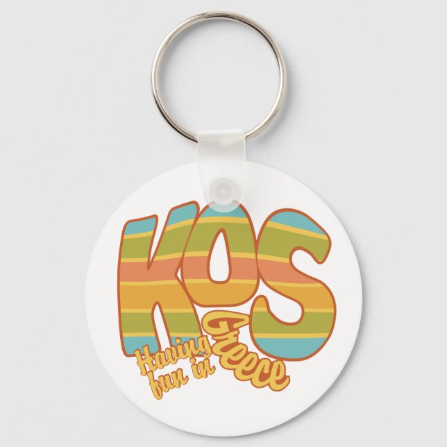 KOS Greece custom key chain (Front)