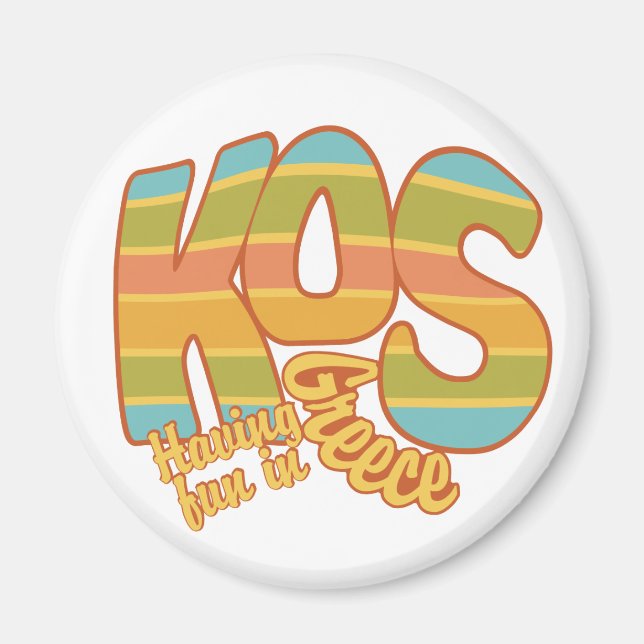 KOS Greece custom magnet (Front)