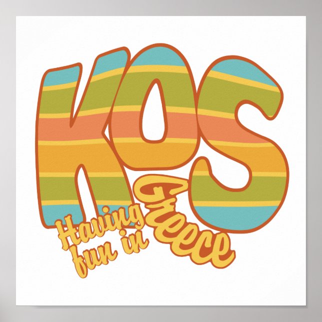 KOS Greece custom poster (Front)