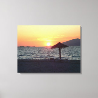 KOs Island Greece Mastichari Beach Sunset Canvas Print