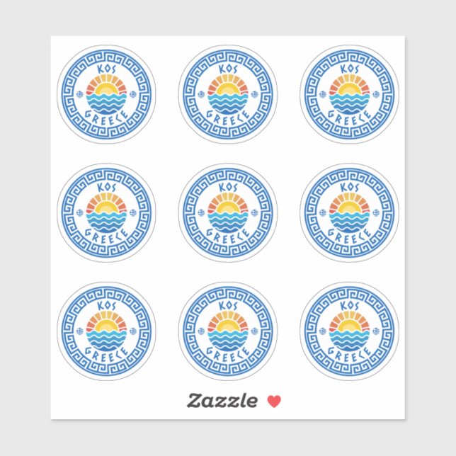 KOS Island, Greece Multiple Pack Sticker (Sheet)