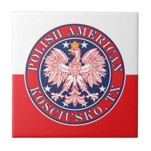 Kosciusko Texas Polish American Eagle Tile
