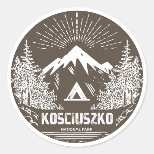 Kosciuszko National Park Classic Round Sticker