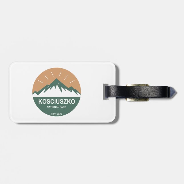 Kosciuszko National Park Luggage Tag (Back Horizontal)