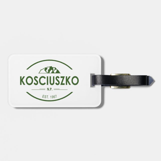 Kosciuszko National Park Luggage Tag (Back Horizontal)