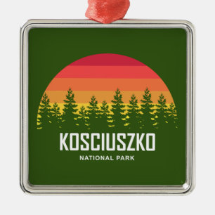 Kosciuszko National Park Metal Tree Decoration
