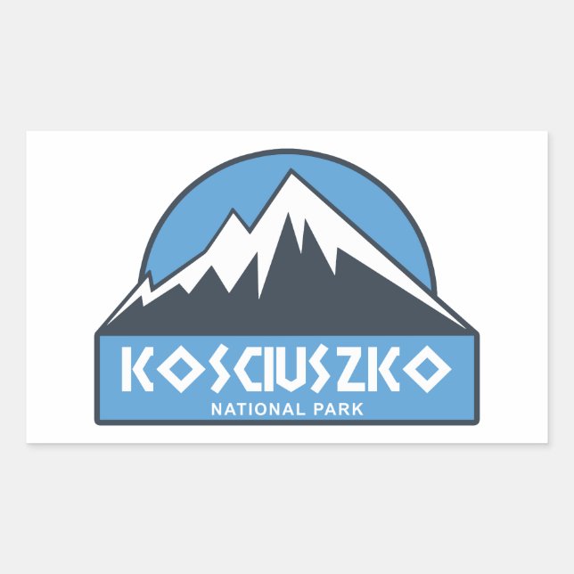 Kosciuszko National Park Rectangular Sticker (Front)