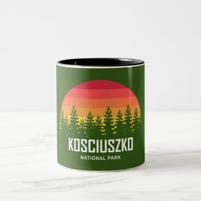 Kosciuszko National Park Two-Tone Coffee Mug (Center)