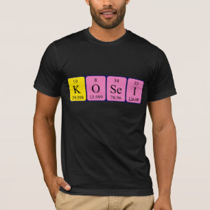Kosei periodic table name shirt