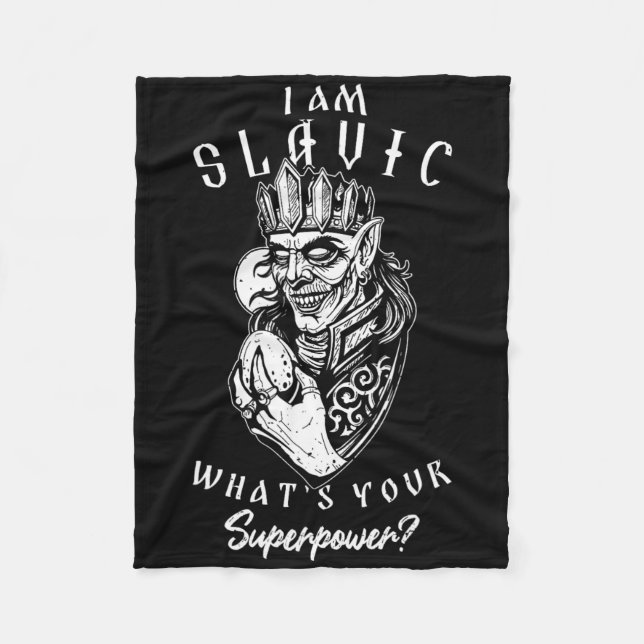 Koshchei Deathless Ancestry Paganism Ukraine Mytho Fleece Blanket (Front)