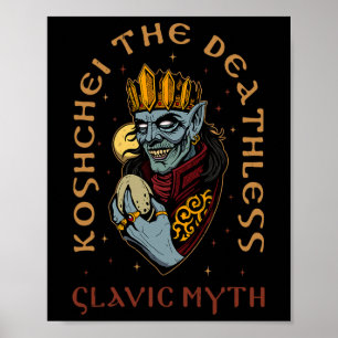 Koshchei Deathless Ancestry Paganism Ukraine Mytho Poster