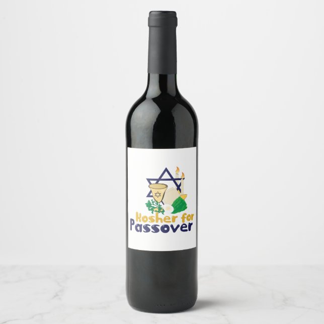 Kosher 4 Passover Wine Label (Front)