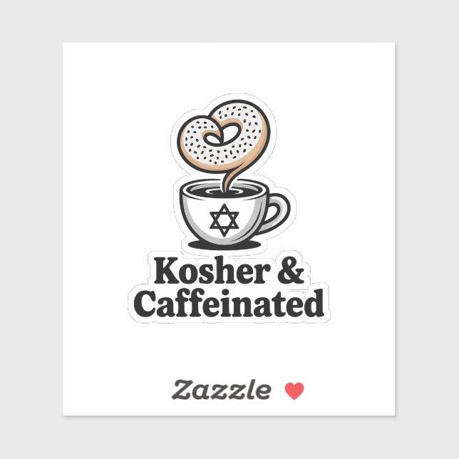 Kosher and Caffeinated Jewish Coffee Hanukkah   (Sheet)
