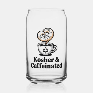 Kosher and Caffeinated Jewish Coffee Hanukkah   Can Glass