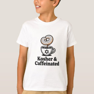 Kosher and Caffeinated Jewish Coffee Hanukkah T-Shirt