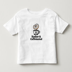 Kosher and Caffeinated Jewish Coffee Hanukkah Toddler T-Shirt