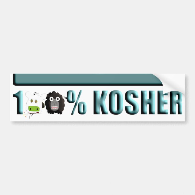 Kosher Bumper Sticker (Front)