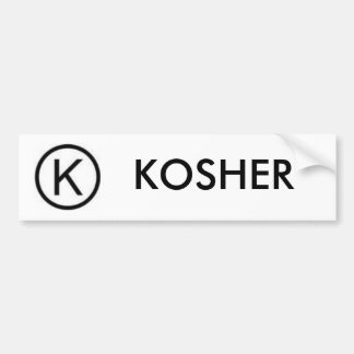 KOSHER BUMPER STICKER